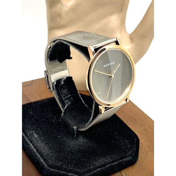 Bering Women's Watch 13436-369 Quartz Gray Dial Rose Gold Stainless Stee… - Picture 14 of 14